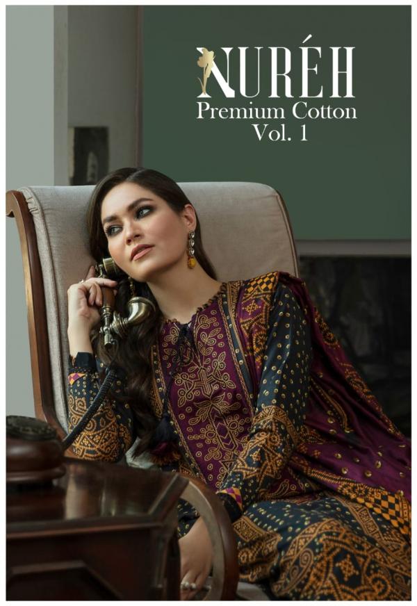 Nureh Premium Vol 1 Designer Cotton Dress Materials